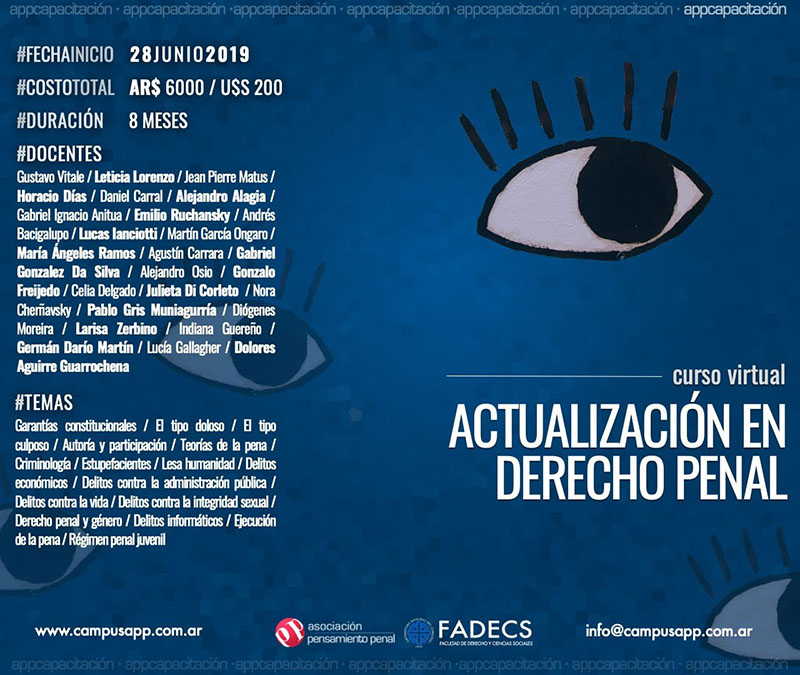 CURSO VIRTUAL DE ACTUALIZACIÓN EN DERECHO PENAL